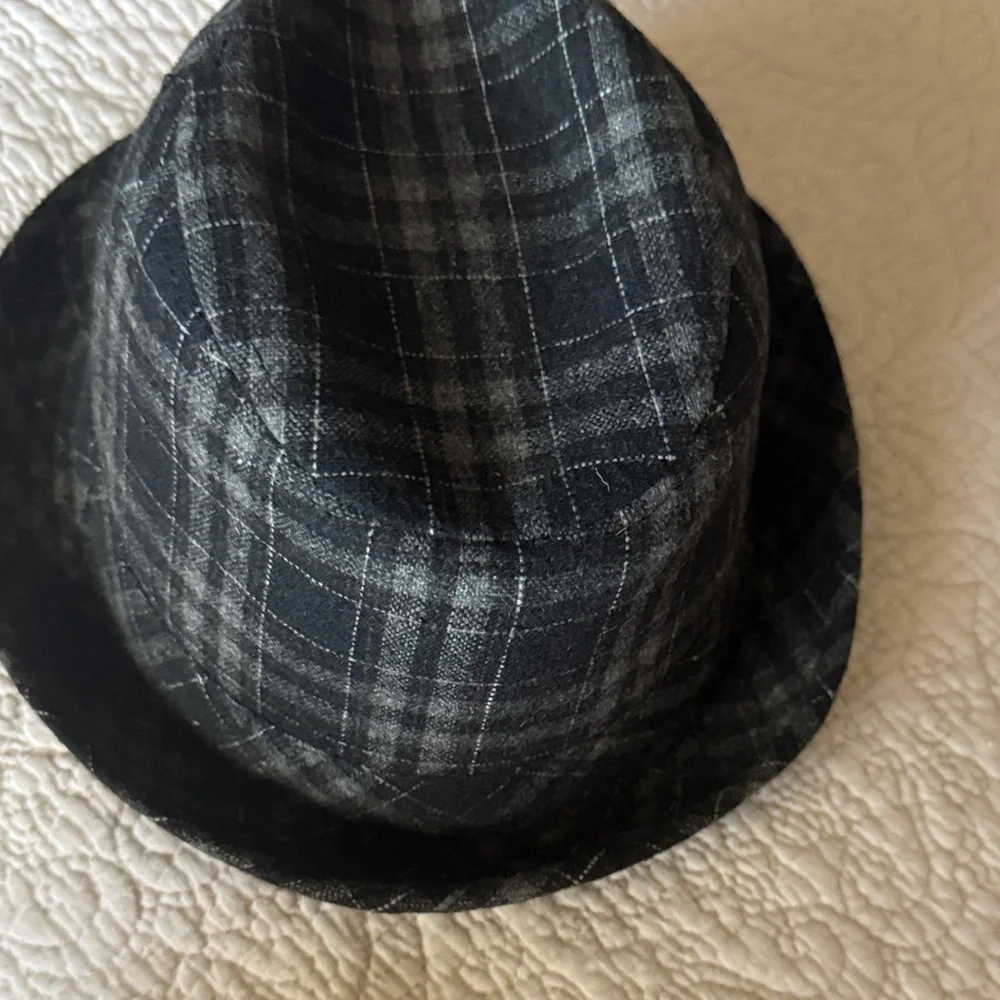 Weatherproof Black Plaid Hat